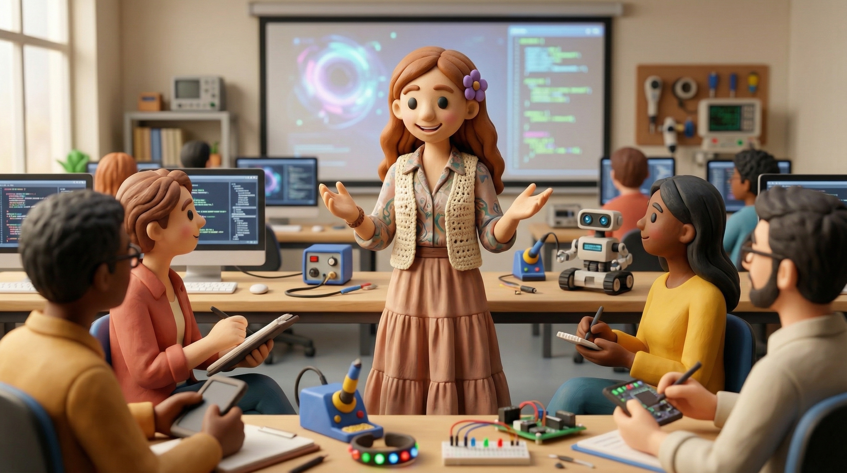 סצנה מעולם הפלסטלינה — הדרכת טכנולוגיות